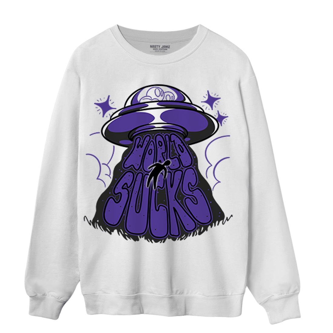 Field Purple 12s Sweatshirt Match World Sucks - NastyJamz