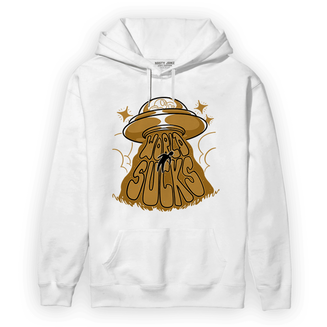 Wheat 13s Hoodie Match World Sucks - NastyJamz