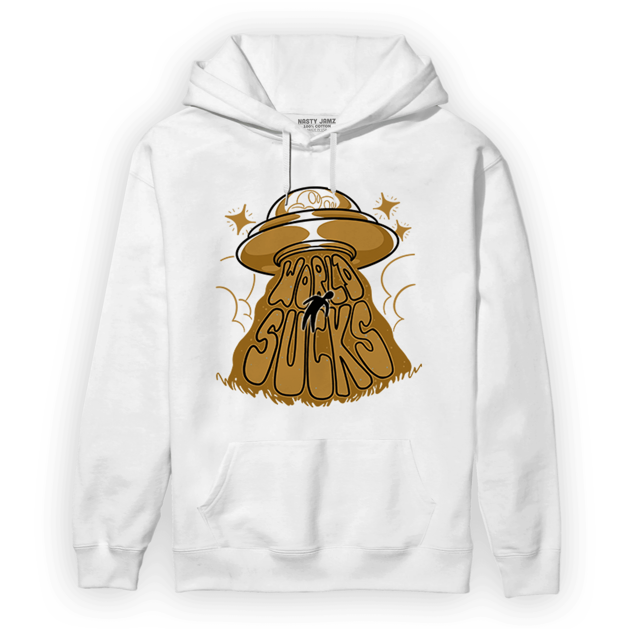 Wheat 13s Hoodie Match World Sucks - NastyJamz