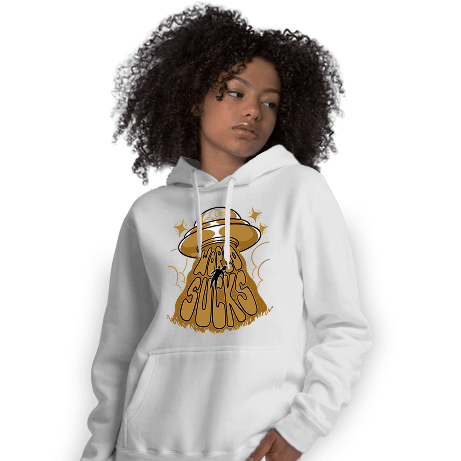 Wheat 13s Hoodie Match World Sucks - NastyJamz