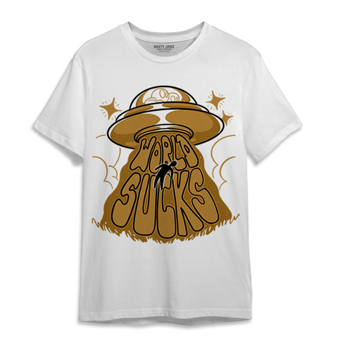 Wheat 13s T Shirt Match World Sucks - NastyJamz