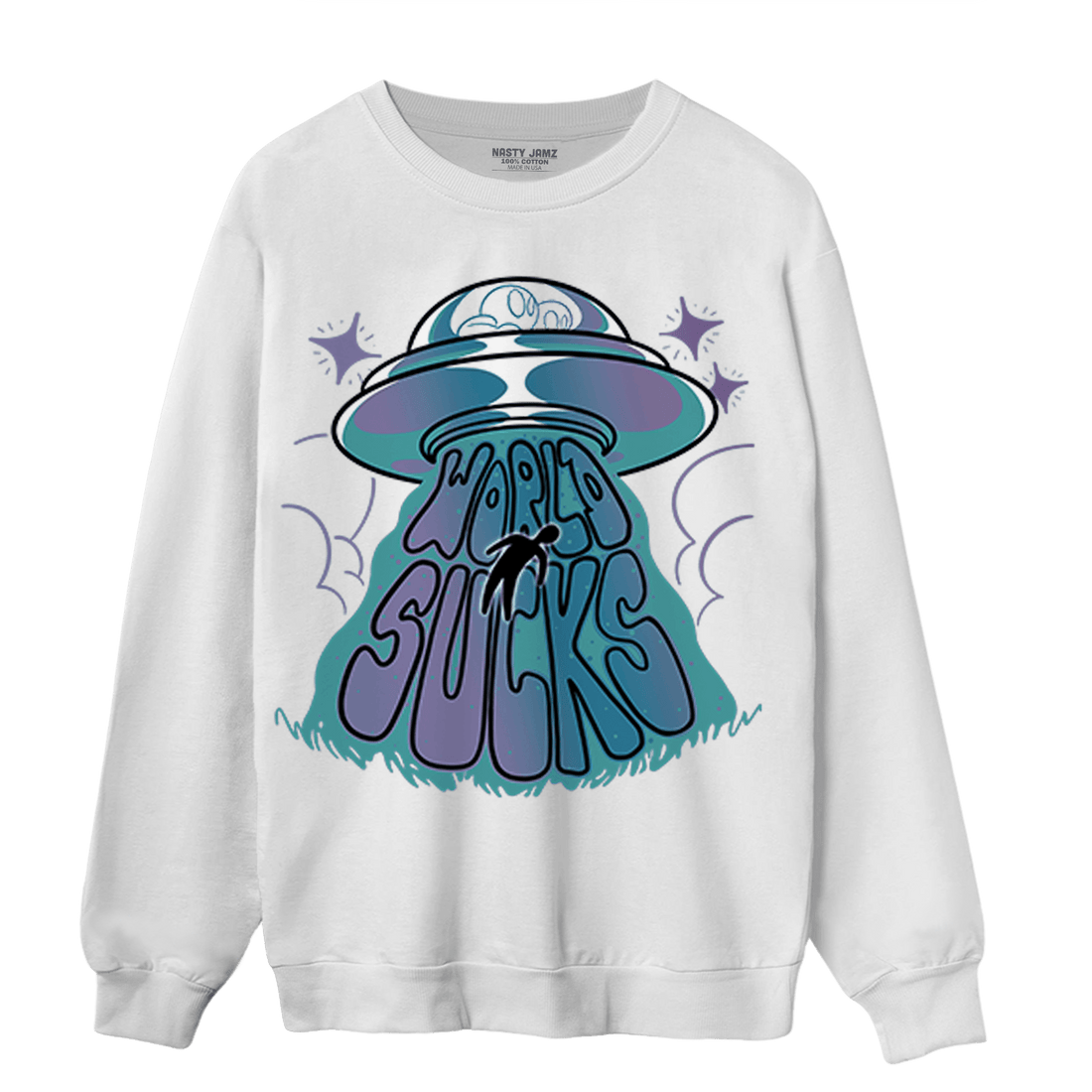 Low Love Letter 14s Sweatshirt Match World Sucks - NastyJamz