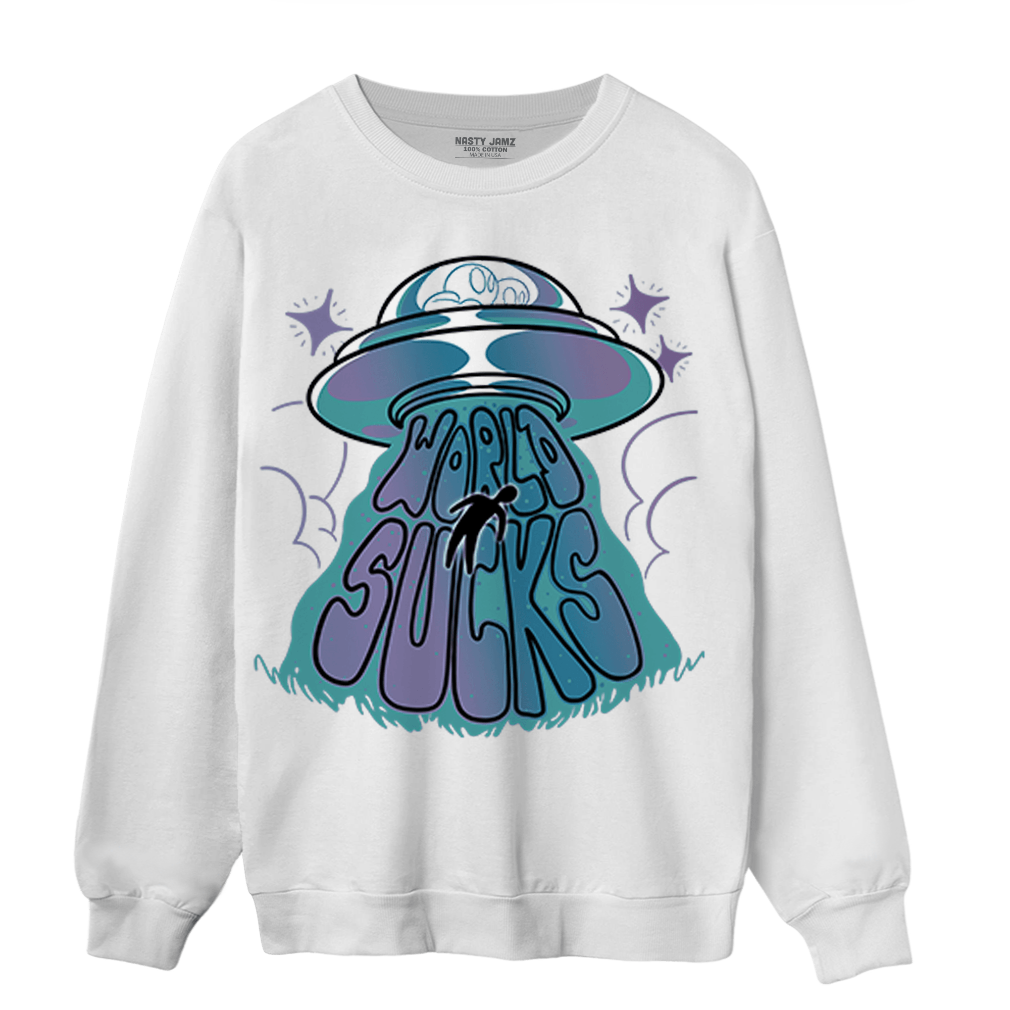 Low Love Letter 14s Sweatshirt Match World Sucks - NastyJamz