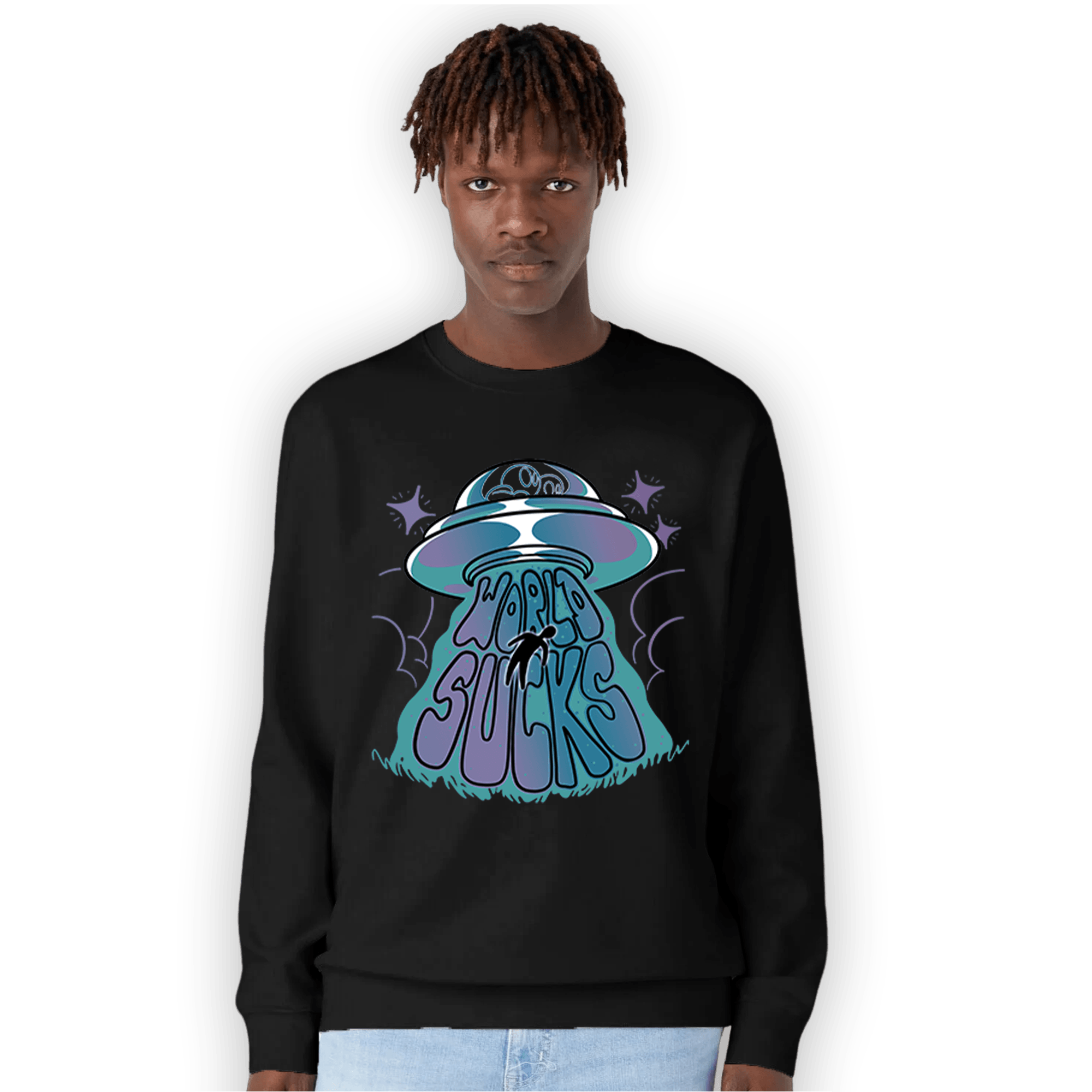 Low Love Letter 14s Sweatshirt Match World Sucks - NastyJamz
