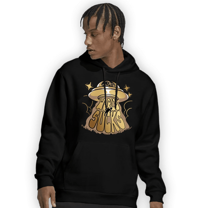 High OG Metallic Gold 1s Hoodie Match World Sucks - NastyJamz