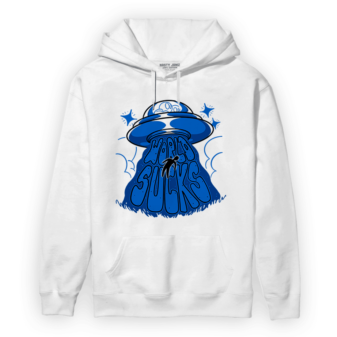 Royal Reimagined 1s Hoodie Match World Sucks - NastyJamz