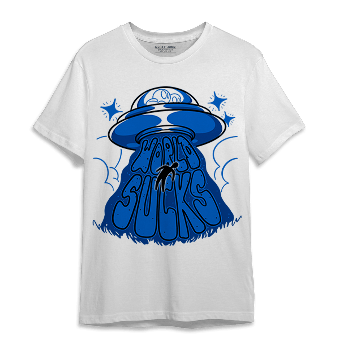 Royal Reimagined 1s T Shirt Match World Sucks - NastyJamz