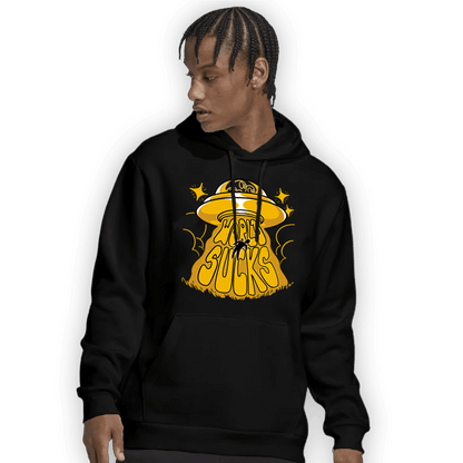 Yellow Ochre 1s Hoodie Match World Sucks - NastyJamz