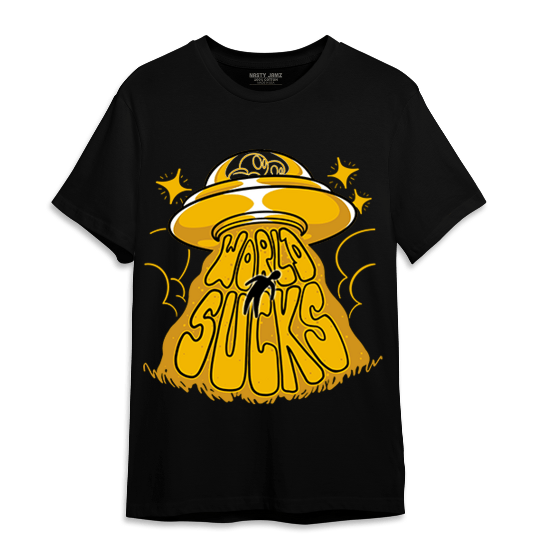Yellow Ochre 1s T Shirt Match World Sucks - NastyJamz