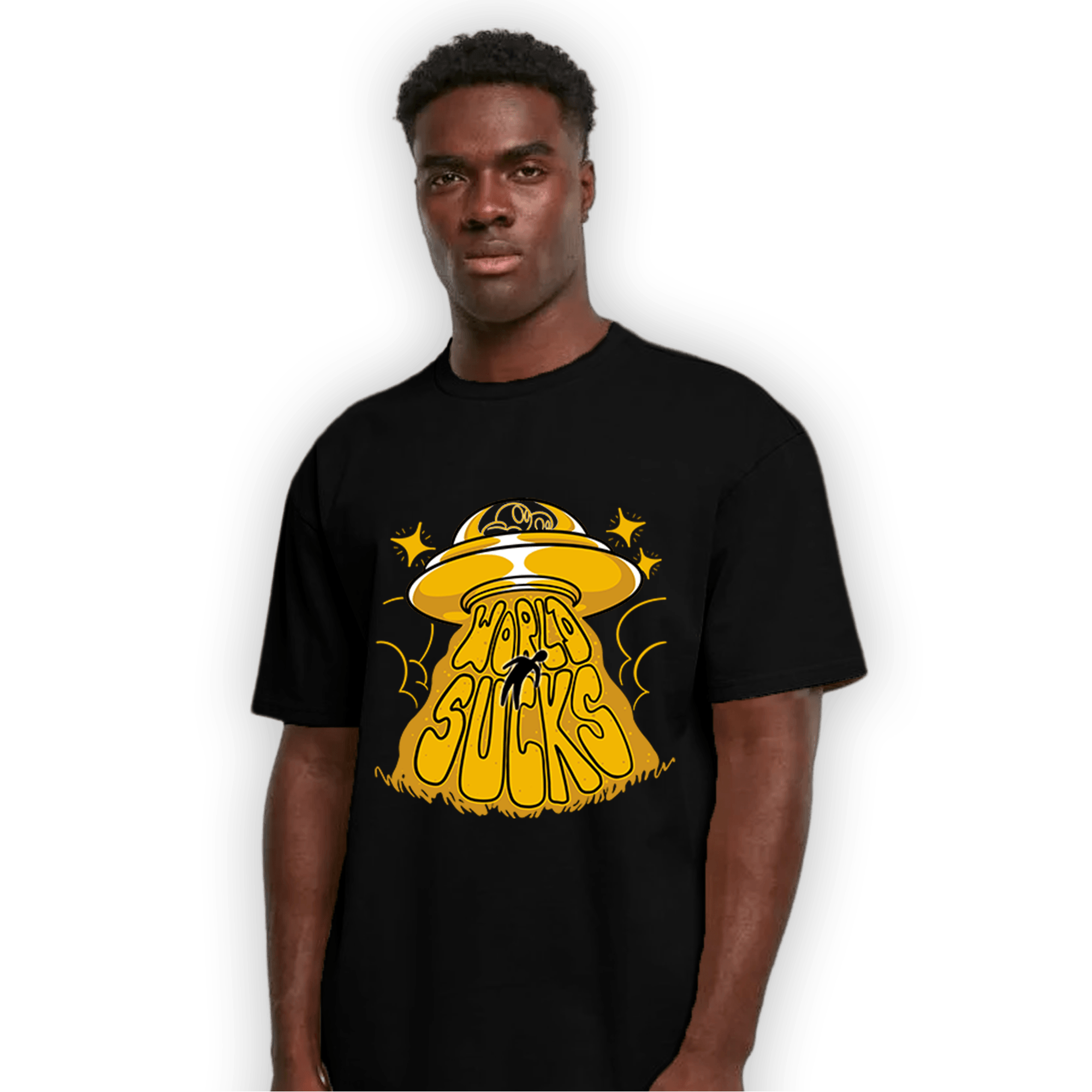 Yellow Ochre 1s T Shirt Match World Sucks - NastyJamz