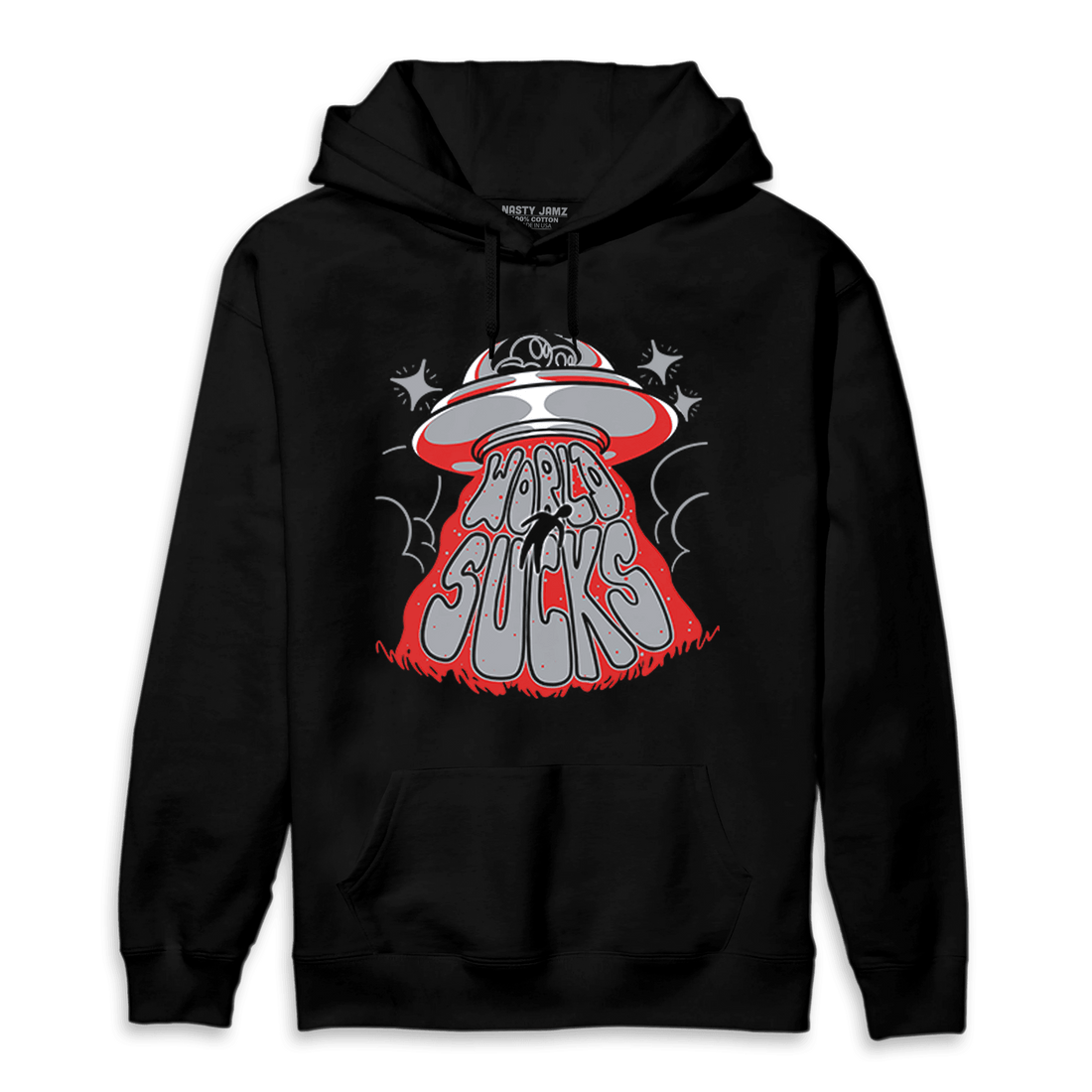 Bred Reimagined 4s Hoodie Match World Sucks - NastyJamz