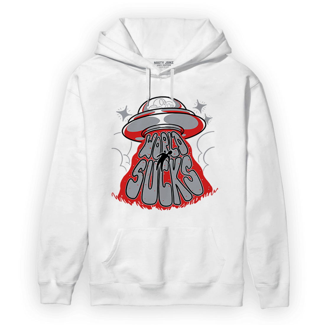 Bred Reimagined 4s Hoodie Match World Sucks - NastyJamz