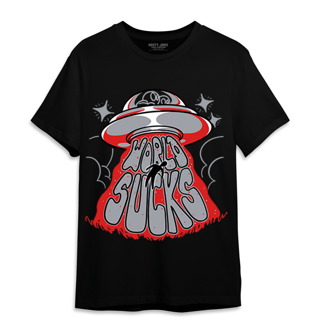 Bred Reimagined 4s T Shirt Match World Sucks - NastyJamz