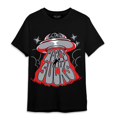 Bred Reimagined 4s T Shirt Match World Sucks - NastyJamz