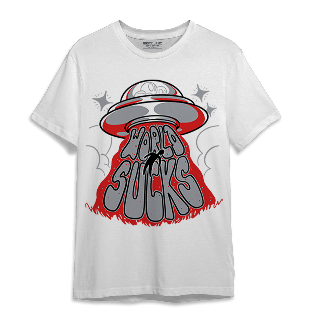 Bred Reimagined 4s T Shirt Match World Sucks - NastyJamz