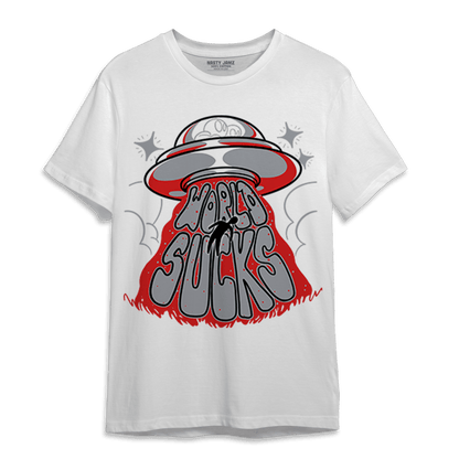 Bred Reimagined 4s T Shirt Match World Sucks - NastyJamz
