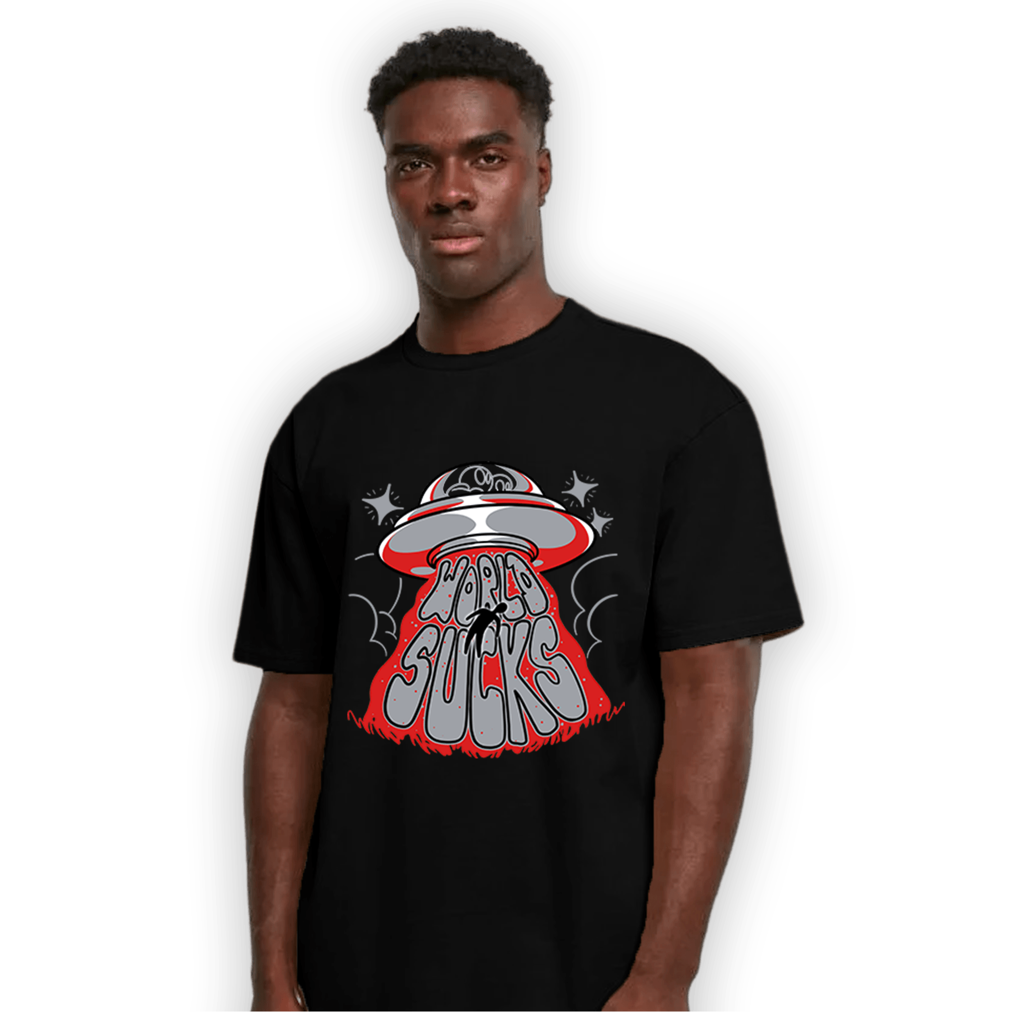 Bred Reimagined 4s T Shirt Match World Sucks - NastyJamz