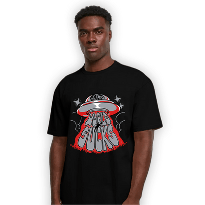 Bred Reimagined 4s T Shirt Match World Sucks - NastyJamz