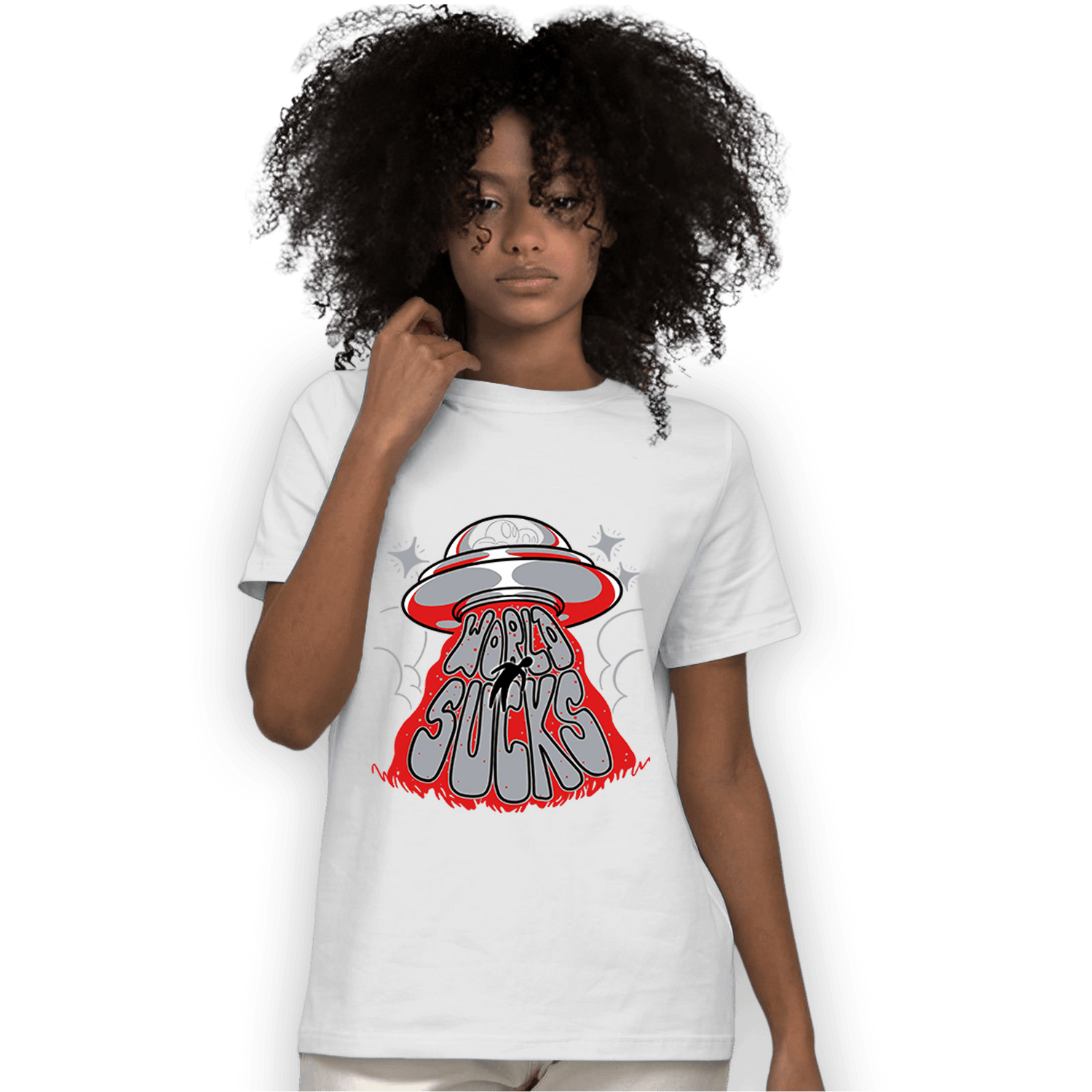 Bred Reimagined 4s T Shirt Match World Sucks - NastyJamz