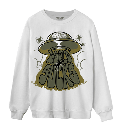 SE Craft Medium Olive 4s Sweatshirt Match World Sucks - NastyJamz