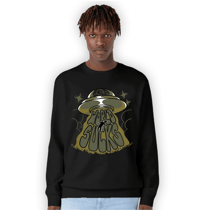SE Craft Medium Olive 4s Sweatshirt Match World Sucks - NastyJamz