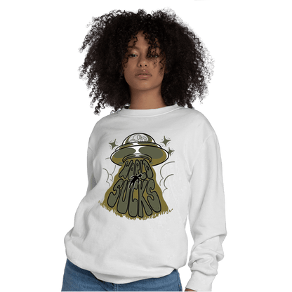 SE Craft Medium Olive 4s Sweatshirt Match World Sucks - NastyJamz