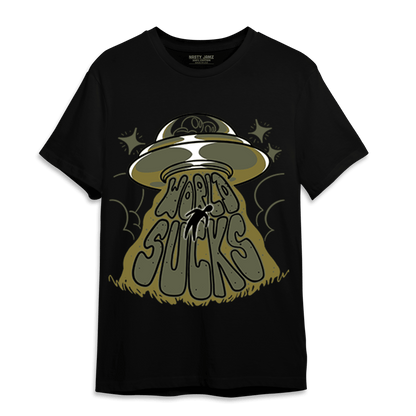 SE Craft Medium Olive 4s T Shirt Match World Sucks - NastyJamz