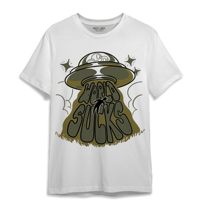 SE Craft Medium Olive 4s T Shirt Match World Sucks - NastyJamz