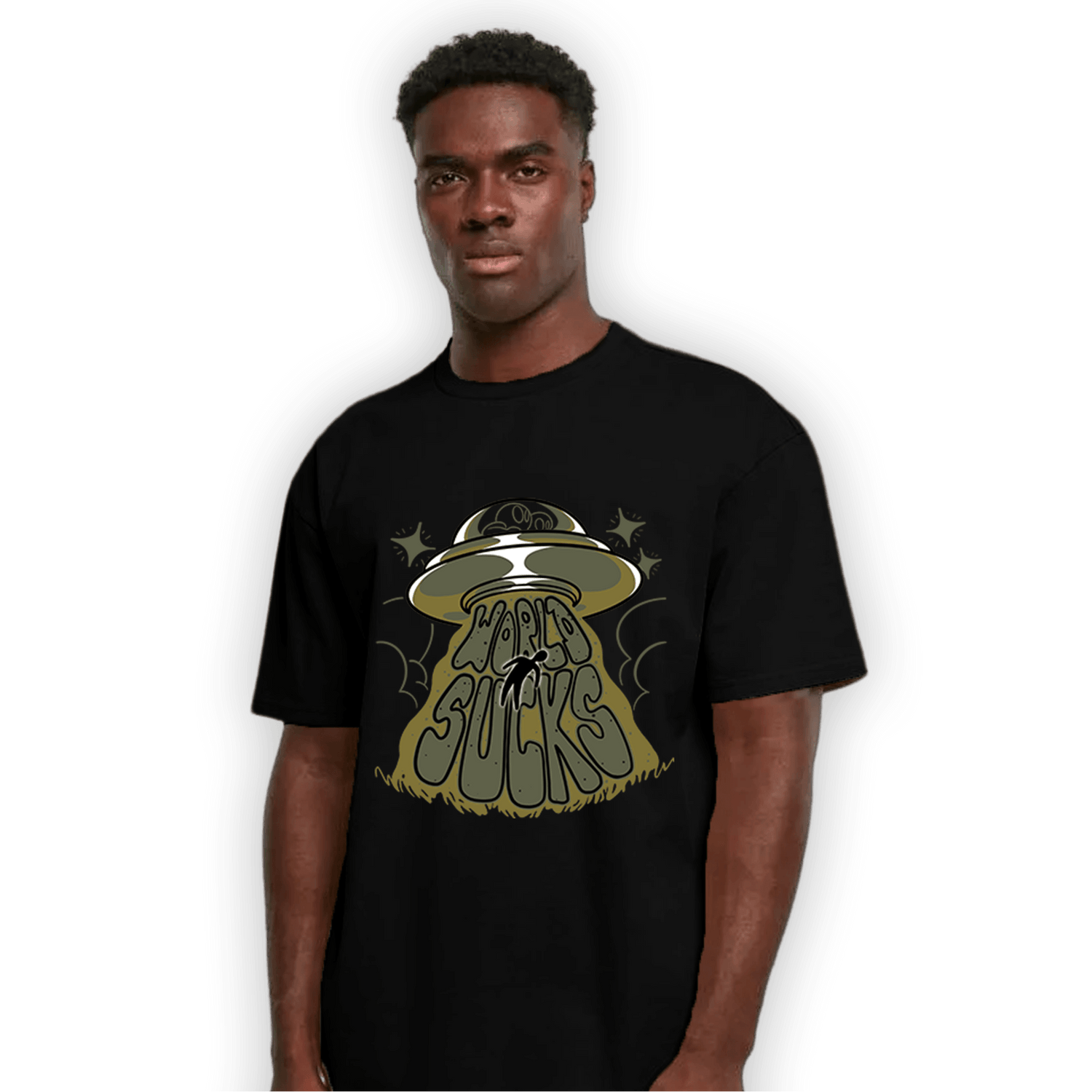 SE Craft Medium Olive 4s T Shirt Match World Sucks - NastyJamz