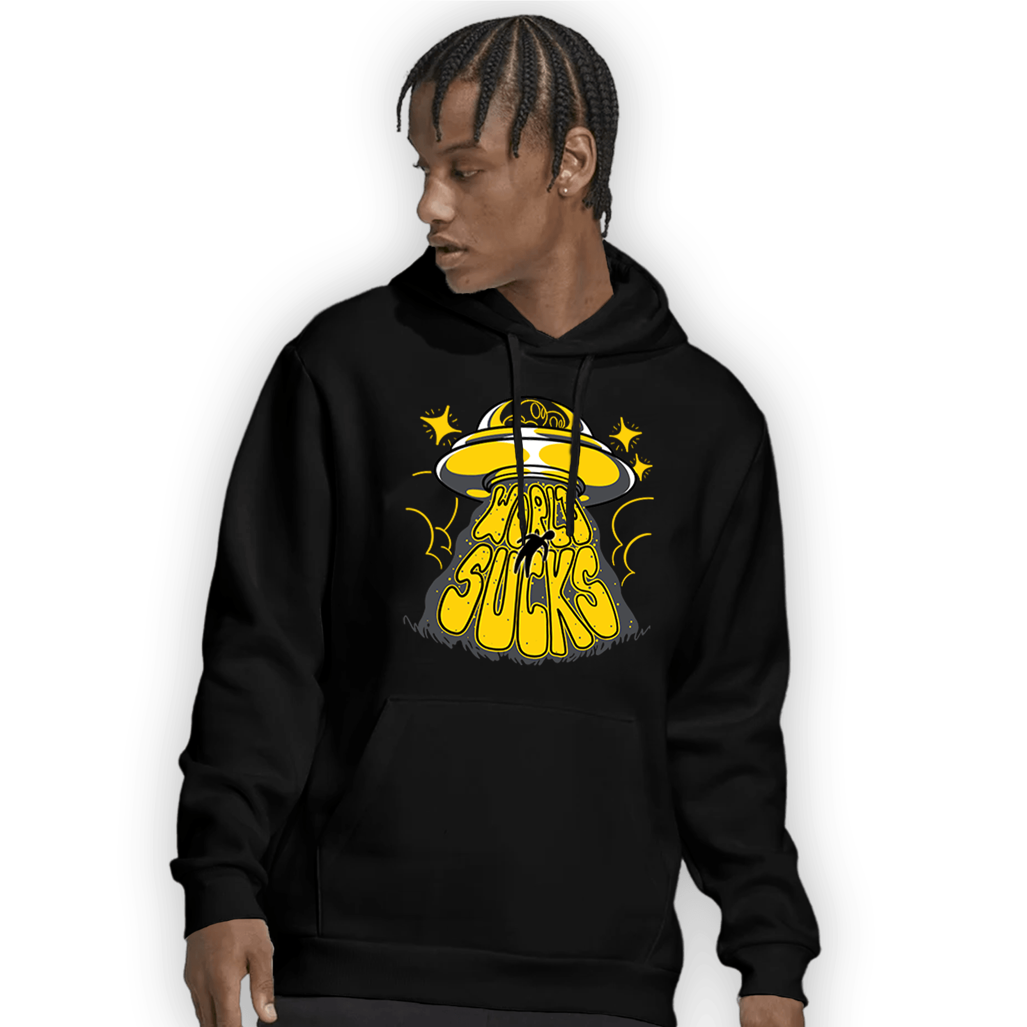 Thunder 4s Hoodie Match World Sucks - NastyJamz