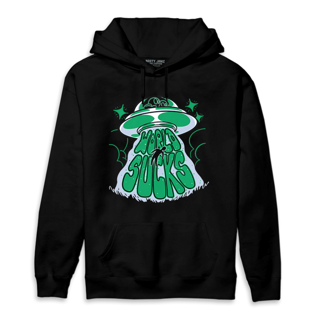 Lucky Green 5s Hoodie Match World Sucks - NastyJamz