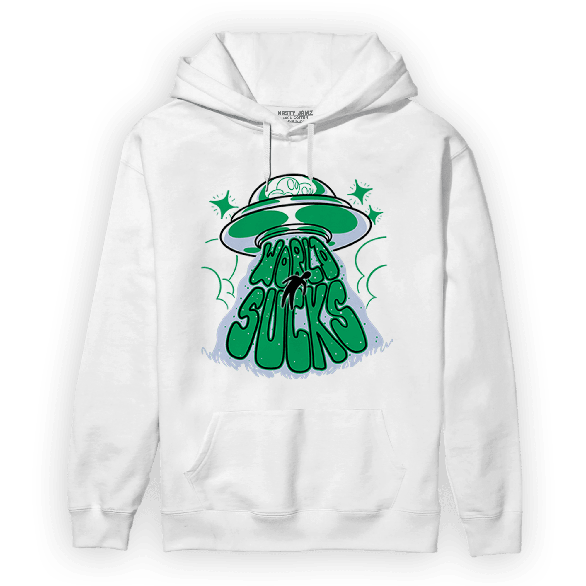 Lucky Green 5s Hoodie Match World Sucks - NastyJamz