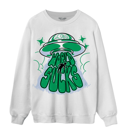 Lucky Green 5s Sweatshirt Match World Sucks - NastyJamz