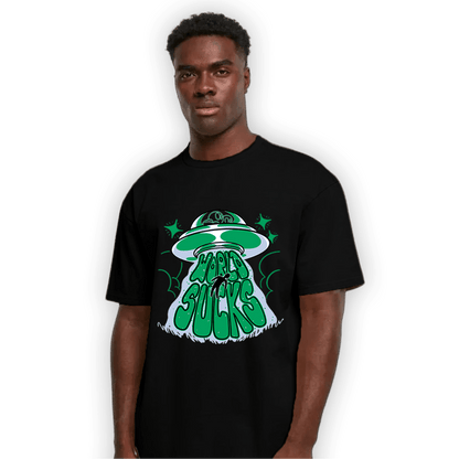 Lucky Green 5s T Shirt Match World Sucks - NastyJamz