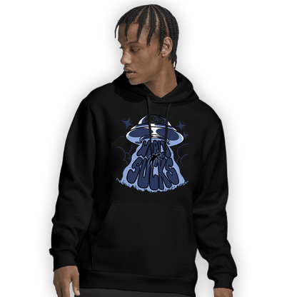 Midnight Navy 5s Hoodie Match World Sucks - NastyJamz