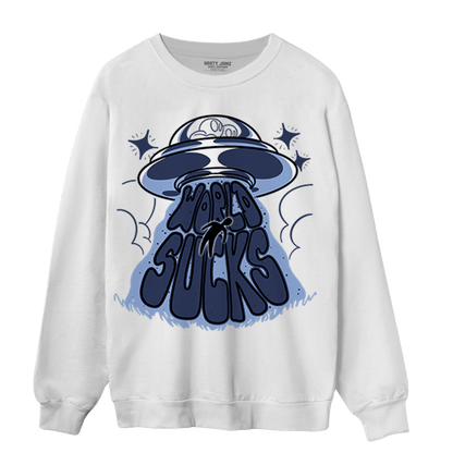 Midnight Navy 5s Sweatshirt Match World Sucks - NastyJamz