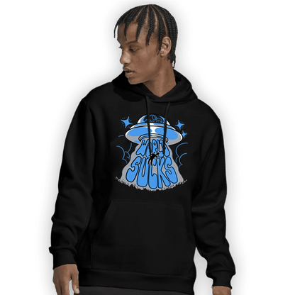 University Blue 5s Hoodie Match World Sucks - NastyJamz