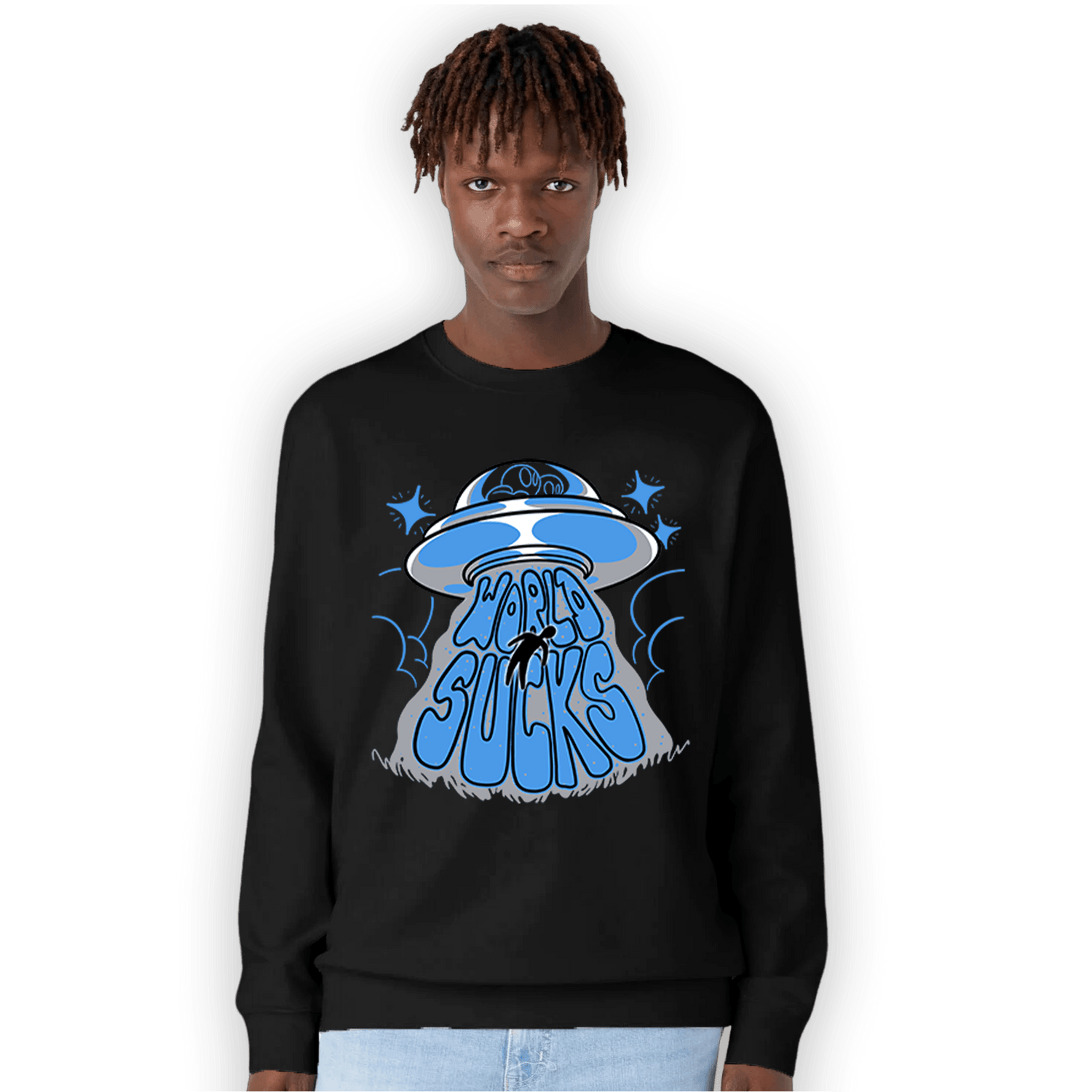University Blue 5s Sweatshirt Match World Sucks - NastyJamz