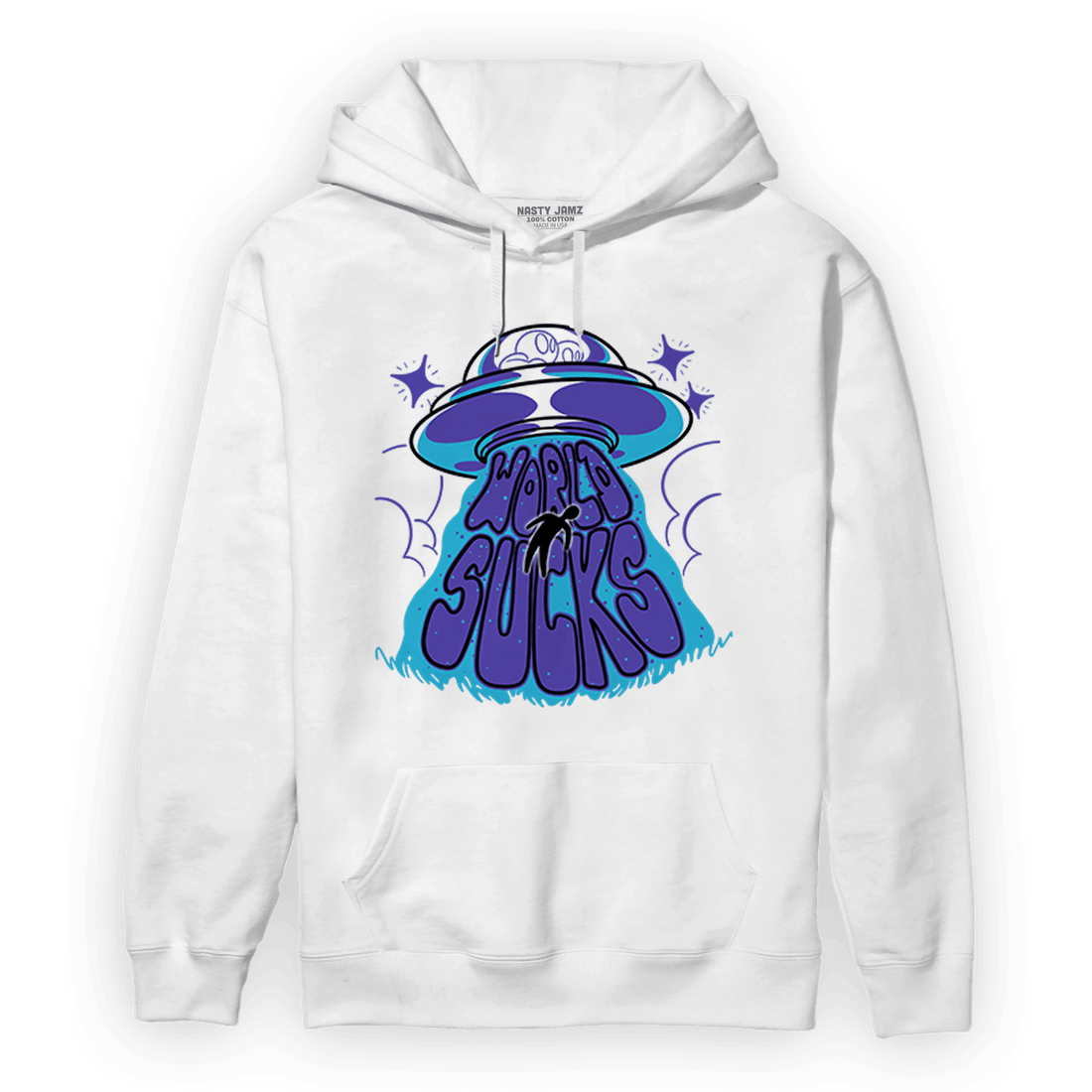 Aqua 6s Hoodie Match World Sucks - NastyJamz