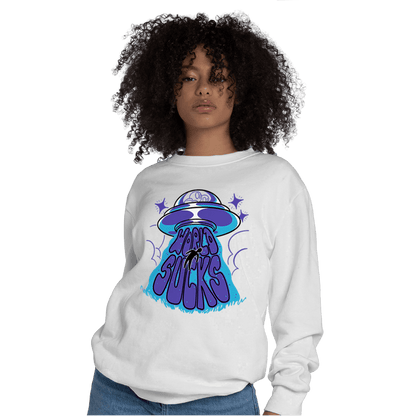 Aqua 6s Sweatshirt Match World Sucks - NastyJamz