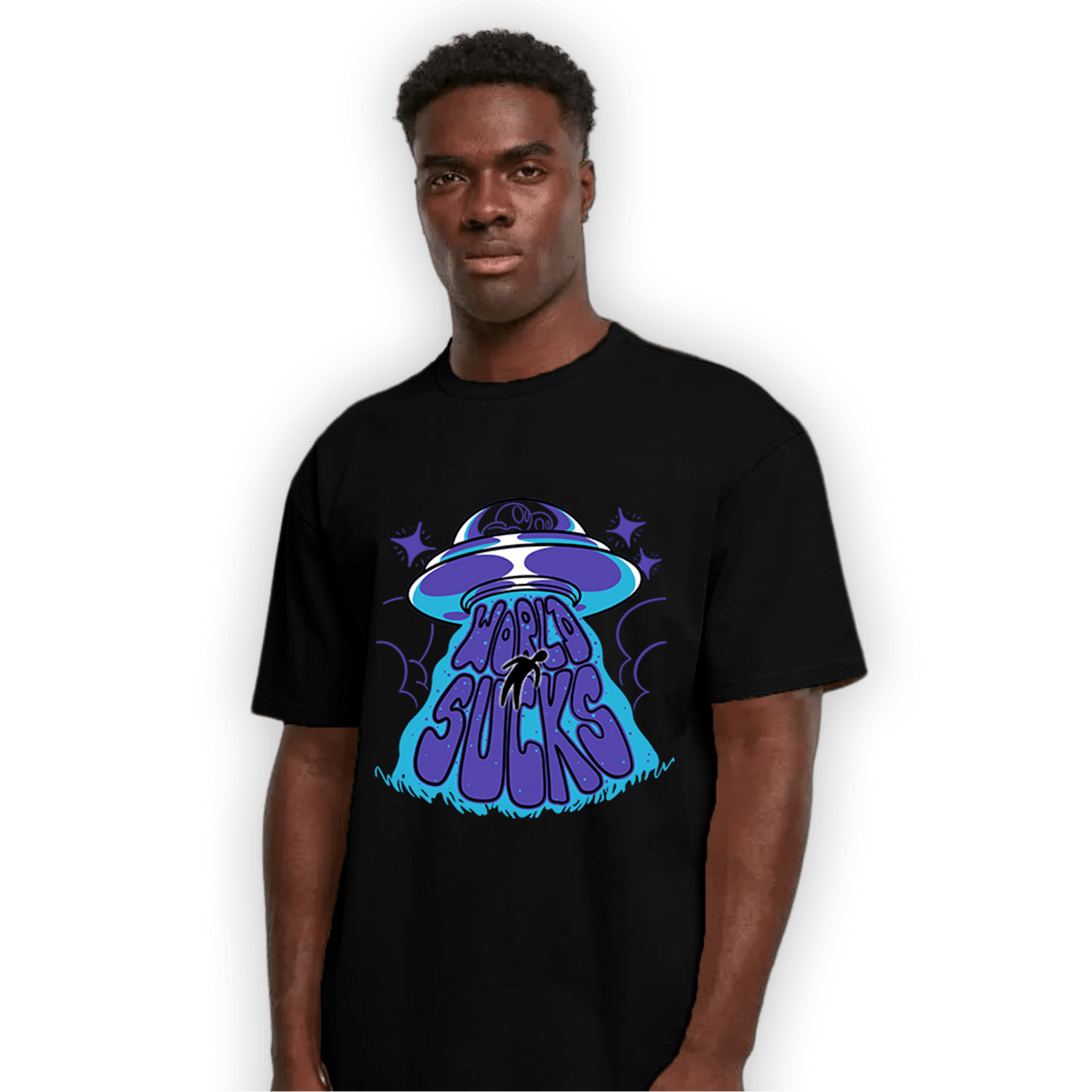 Aqua 6s T Shirt Match World Sucks - NastyJamz
