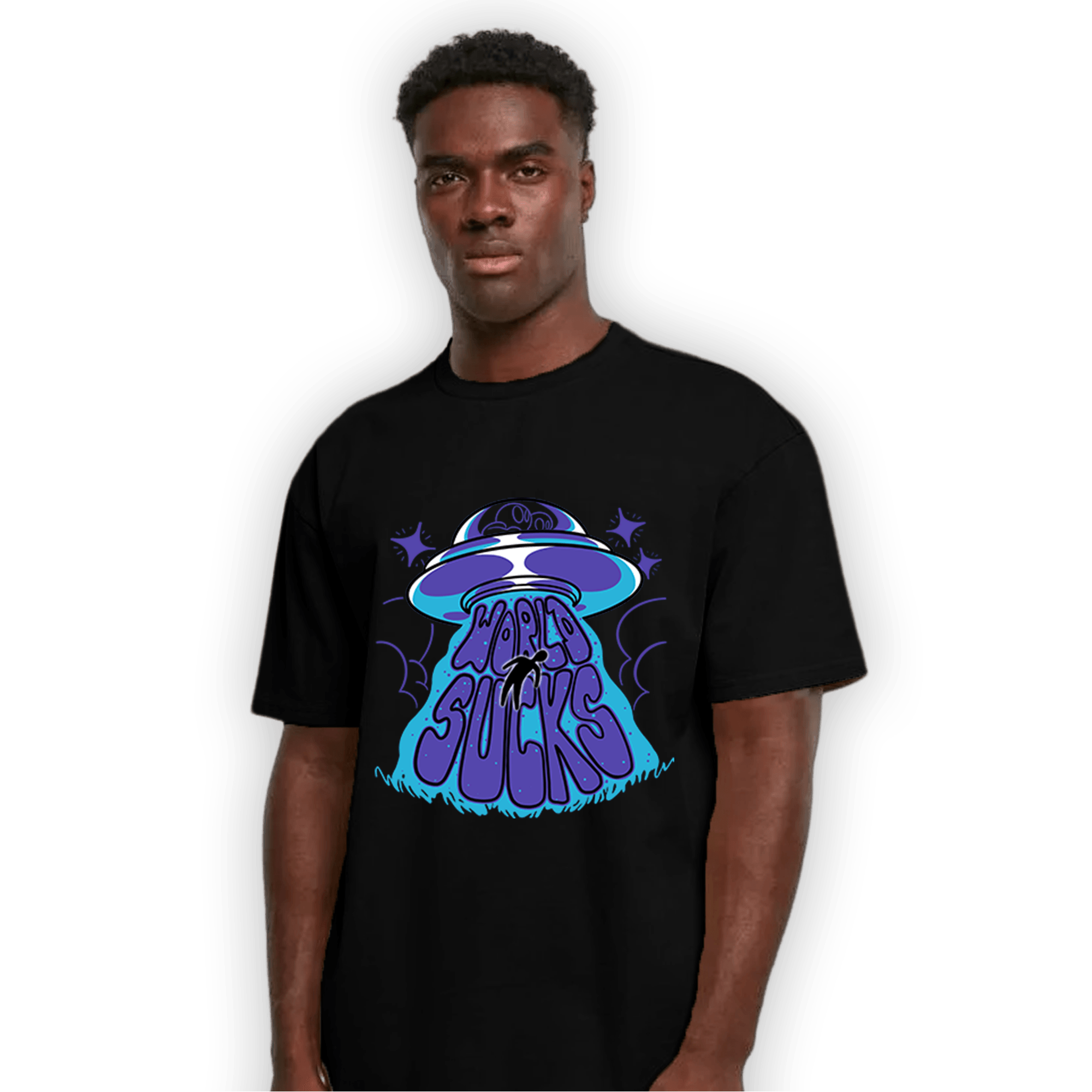 Aqua 6s T Shirt Match World Sucks - NastyJamz