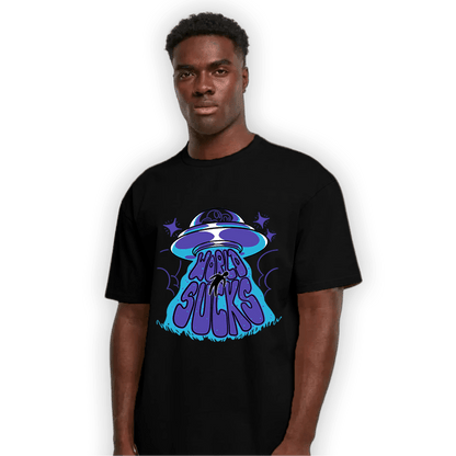 Aqua 6s T Shirt Match World Sucks - NastyJamz