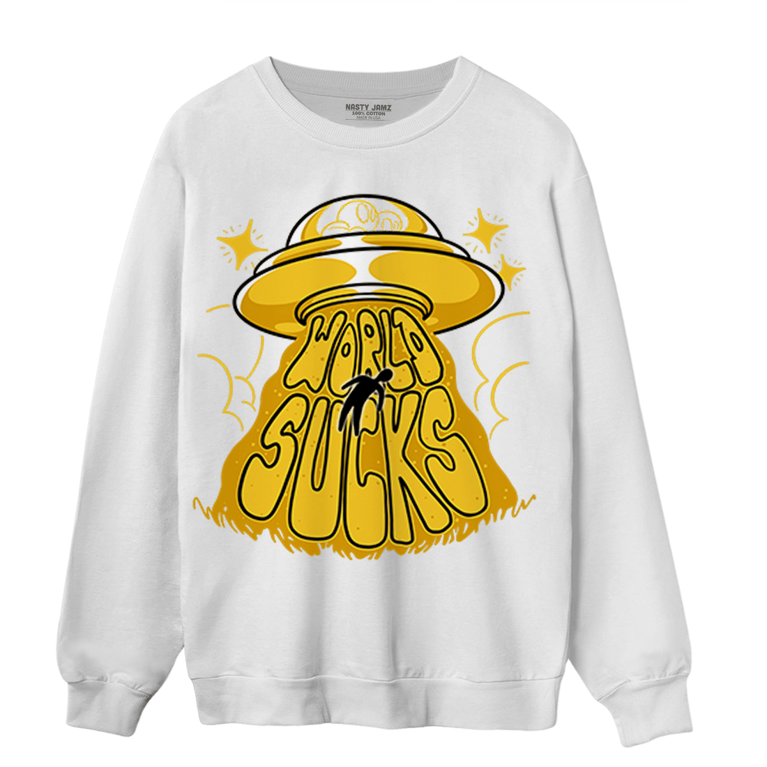 Yellow Ochre 6s Sweatshirt Match World Sucks - NastyJamz